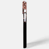 グラムバラ金ゴールドグリッターエレガントモノグラム Case-Mate iPhoneケース (裏面 / 左)