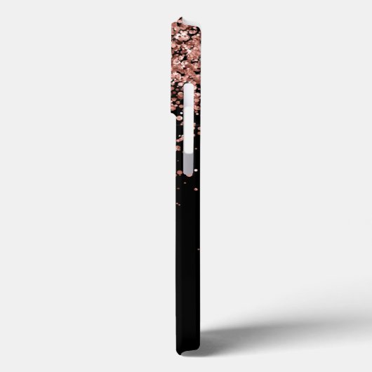 グラムバラ金ゴールドグリッターエレガントモノグラム Case-Mate iPhoneケース (裏面 / 左)