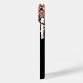 グラムバラ金ゴールドグリッターエレガントモノグラム Case-Mate iPhoneケース (裏面 / 左)