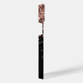 グラムバラ金ゴールドグリッターエレガントモノグラム iPhoneケース (右側面)