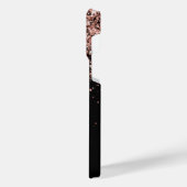 グラムバラ金ゴールドグリッターエレガントモノグラム iPhoneケース (左側面)