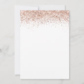 グラムバラ金ゴールドグリッタークリスマスパーティーホワイト 招待状 (裏面)