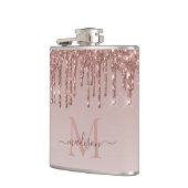 グラムバラ金ゴールドグリッタードリップスパークルモノグラム フラスク (左)