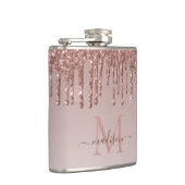 グラムバラ金ゴールドグリッタードリップスパークルモノグラム フラスク (右)