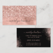 グラムバラ金ゴールドグリッターフォイルデザイン職業 名刺 (正面/裏面)