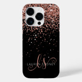 グラムバラ金ゴールドグリッターモノエレガントグラム Case-Mate iPhoneケース (裏面)