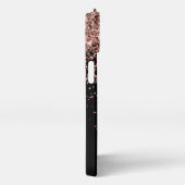 グラムバラ金ゴールドグリッターモノエレガントグラム iPhoneケース (右側面)