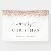 グラムバラ金ゴールドグリッター名ホワイトメリークリスマス 横断幕 (横)