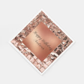 グラムバラ金ゴールドスクウェア箔ルック スタンダードランチョンナプキン (角)