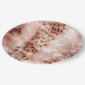 グラムバラ金ゴールドヒョウ結婚ズ ペーパープレート (アングル)