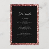 グラムバラ金ゴールドブラックグリッター結婚ズ詳細 エンクロージャーカード (正面)