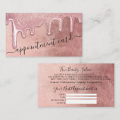 グラムバラ金ゴールド厚手グリッタードリップスアポイントメント 名刺 (正面/裏面)