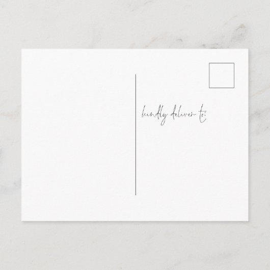 グラムバラ金ゴールド結婚グリッター夕べパーティー インビテーションポストカード (裏面)