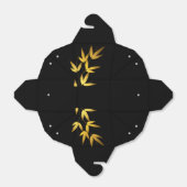 グラムバンブー葉ズゴールドフォイル |ブラック金ゴールド フェイバーボックス (折り畳みなし)