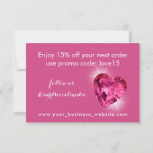 グラムバーガーリーガンディハート サンキューカード (裏面)