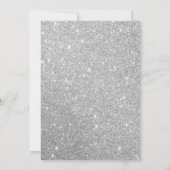 グラムパステルピンクローズ金ゴールドシルバーグリッタースウィート16 招待状 (裏面)