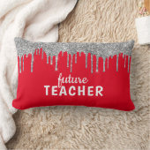 グラムパーソナライズされた先生 ランバークッション (ブランケット)