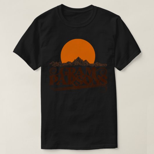 グラムパーソンスライジングサン Tシャツ (デザイン正面)