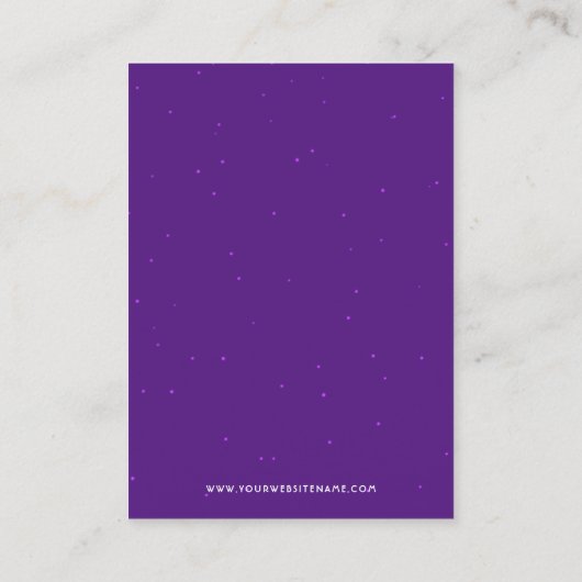 グラムパープルイヤリングジュエリーディスプレイ 名刺 (裏面)