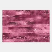 グラムパープルエレガントスパークルラグジュアリーグリッター ラッピングペーパーシート (正面3)