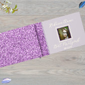 グラムパープルエレガントフォトバルミツワー金ゴールド ゲストブック