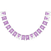 グラムパープルキャップシンプルクラスのプラス年 バンティングフラッグ (全)