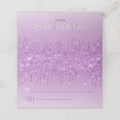 グラムパープルグリッタードリッエレガントプ プレイスカード (外部開封)
