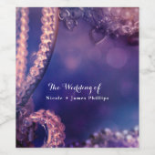 グラムパープルグローシックなグラマーパーティーワインラベル ワインラベル (シングルラベル)