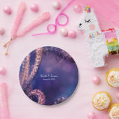 グラムパープルグローシックグラモアパールパーティー ペーパープレート (パーティー)