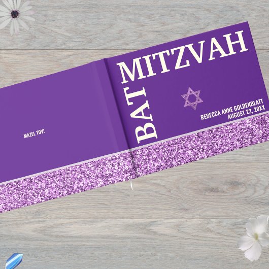 グラムパープルスターオブデイビッドバルミツワー金ゴールド ゲストブック