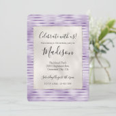 グラムパープルストライプ 招待状 (スタンド正面)