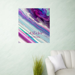 グラムパープルズブルース美しいスパサロン ウォールステッカー