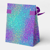 グラムパープルターコイズきらめくグリッター勾配 フェイバーボックス (裏面サイド)