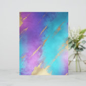 グラムパープルターコイズ金ゴールドスクラップブック紙 (スタンド正面)