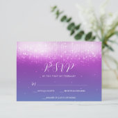 グラムパープルティール（緑がかった色）バルミツワー 出欠カード (スタンド正面)