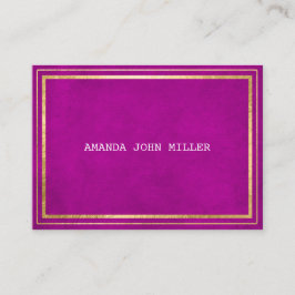 グラムパープルピンクゴールデンベルベットホワイトVip 名刺