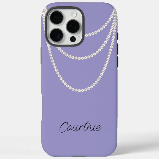 グラムパープルホワイトパール Case-Mate iPhoneケース (裏面)