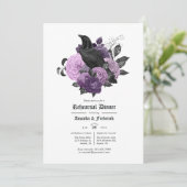 グラムパープルラヴェンゴシックリハーサルディナー 招待状 (スタンド正面)