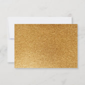 グラムパープル金ゴールドグリッタースパークルドレスガウンScript 出欠カード (裏面)