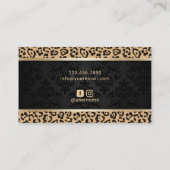 グラムヒョウ美容師メイク美しいサロン 名刺 (裏面)