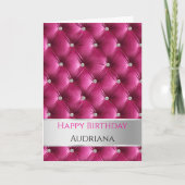 グラムピガーリーックベフェイクルベットシルバー誕生日 カード (正面)