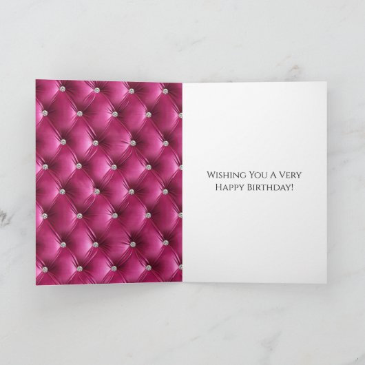 グラムピガーリーックベフェイクルベットシルバー誕生日 カード (内部)