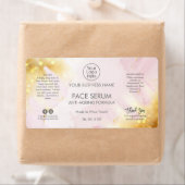 グラムピモダンンク金ゴールド顔及び美容液ラベル ラベル (インサイチュ)