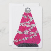 グラムピンクのクリスマスツリー シーズンカード (正面)
