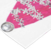 グラムピンクのクリスマスツリー テーブルクロス (アングル)