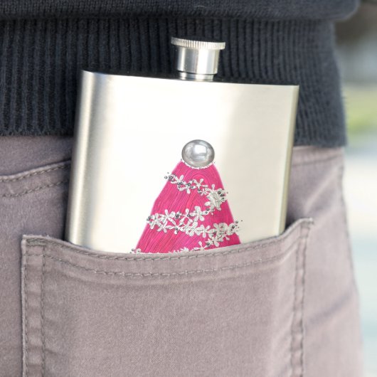 グラムピンクのクリスマスツリー フラスク (インサイチュ)