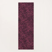 グラムピンクの黒豹の絵 ヨガマット (裏面)