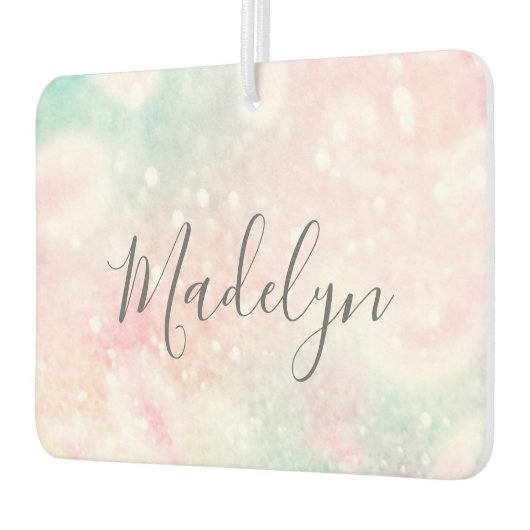 グラムピンクグリッターパステルパタガーリーーン カーエアーフレッシュナー (左)