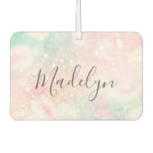 グラムピンクグリッターパステルパタガーリーーン カーエアーフレッシュナー (正面)