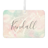 グラムピンクグリッターパステルパタガーリーーン カーエアーフレッシュナー (裏面)